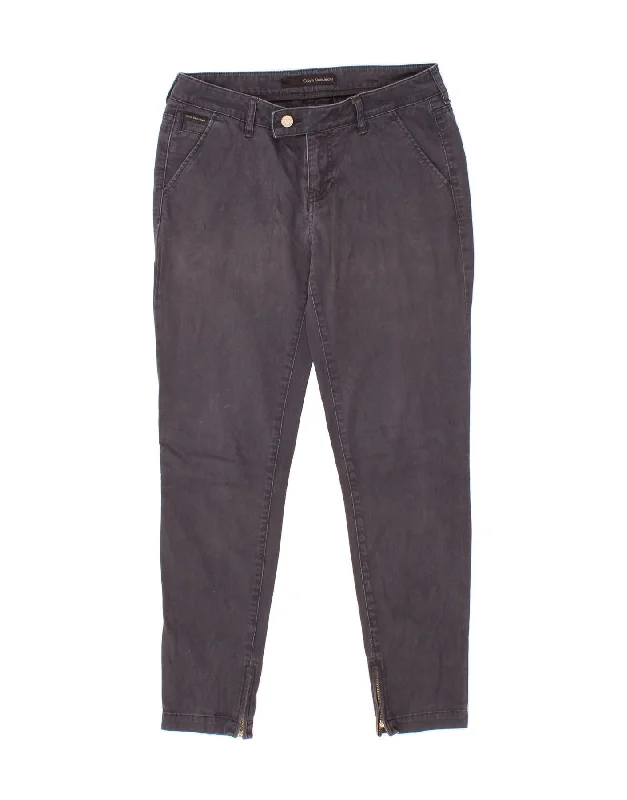 CALVIN KLEIN Womens Skinny Chino Trousers W28 L27 Navy Blue