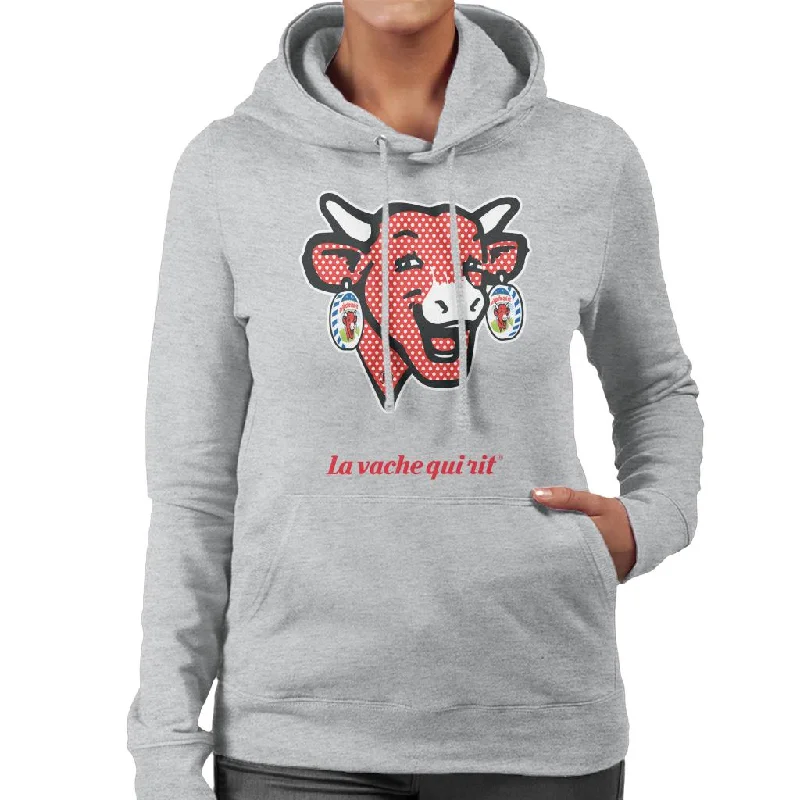 The Laughing Cow Polka Dot Women's Hooded Sweatshirt