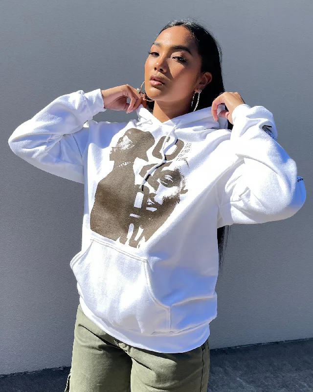 Tupac Uteot Tracklist Hoodie White