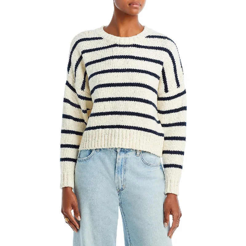 FRAME Womens Cotton Knit Crop Sweater Best everyday sweaters