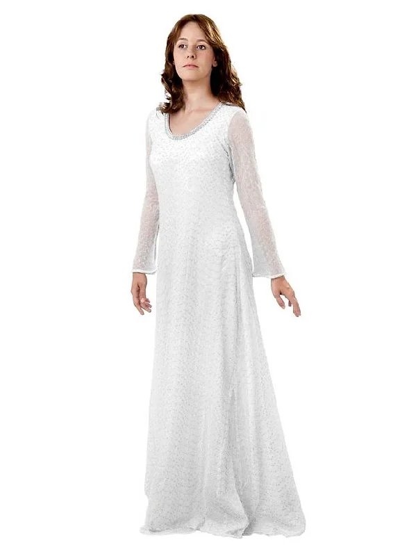 White Lace Dress Mermaid Style Gown