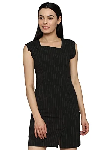 Allen Solly Women's Polyester Blend Sheath Above The Knee Dress (Black) Club unclassified dresses Allen Solly Women's Polyester Blend Sheath Above The Knee Dress (Black) Club unclassified dresses