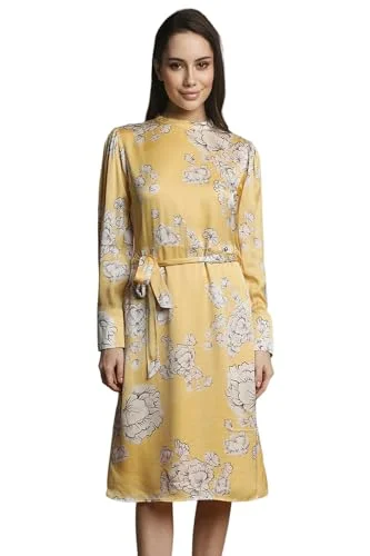 Allen Solly Women's Viscose Asymmetrical Knee-Length Dress (Yellow) Fall unclassified dresses Allen Solly Women's Viscose Asymmetrical Knee-Length Dress (Yellow) Fall unclassified dresses