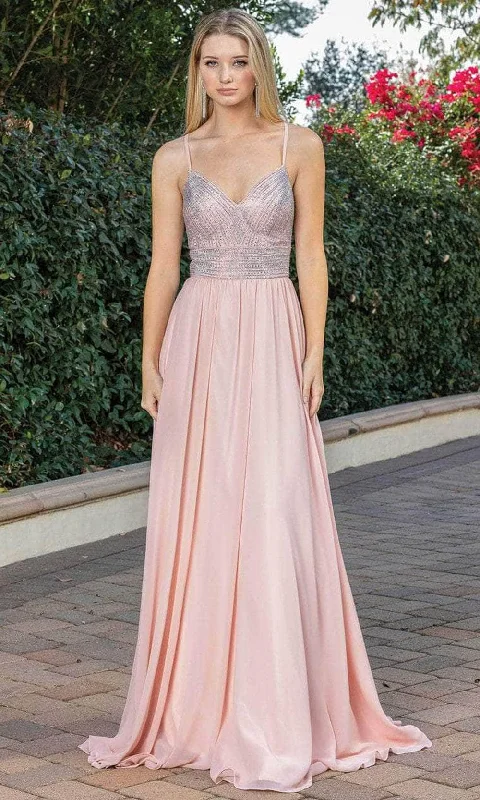 Dancing Queen 4277 - Sleeveless A-Line Prom Dress Date night unclassified dresses