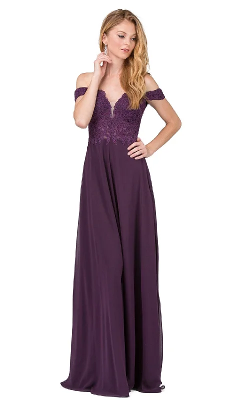 Dancing Queen - 2273 Embroidered Off Shoulder Prom Dress Short unclassified dresses