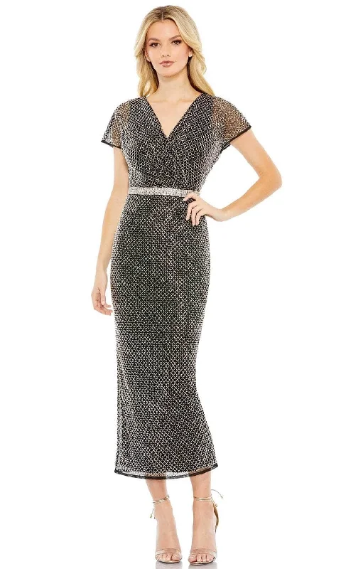 Mac Duggal 93787 - V-Neck Formal Dress Ruched unclassified dresses