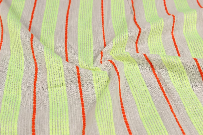 Multicolor Stripes Cotton Acrylic Blend Fabric Stylish unclassified dresses