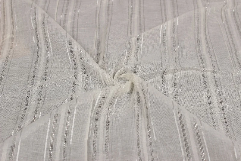 Off White Stripes Cotton Leno Dobby Fabric Wedding guest unclassified dresses