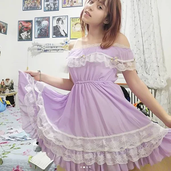 Review For Sweet Word Lace Lace Dress YV564 Vintage Lace Dress